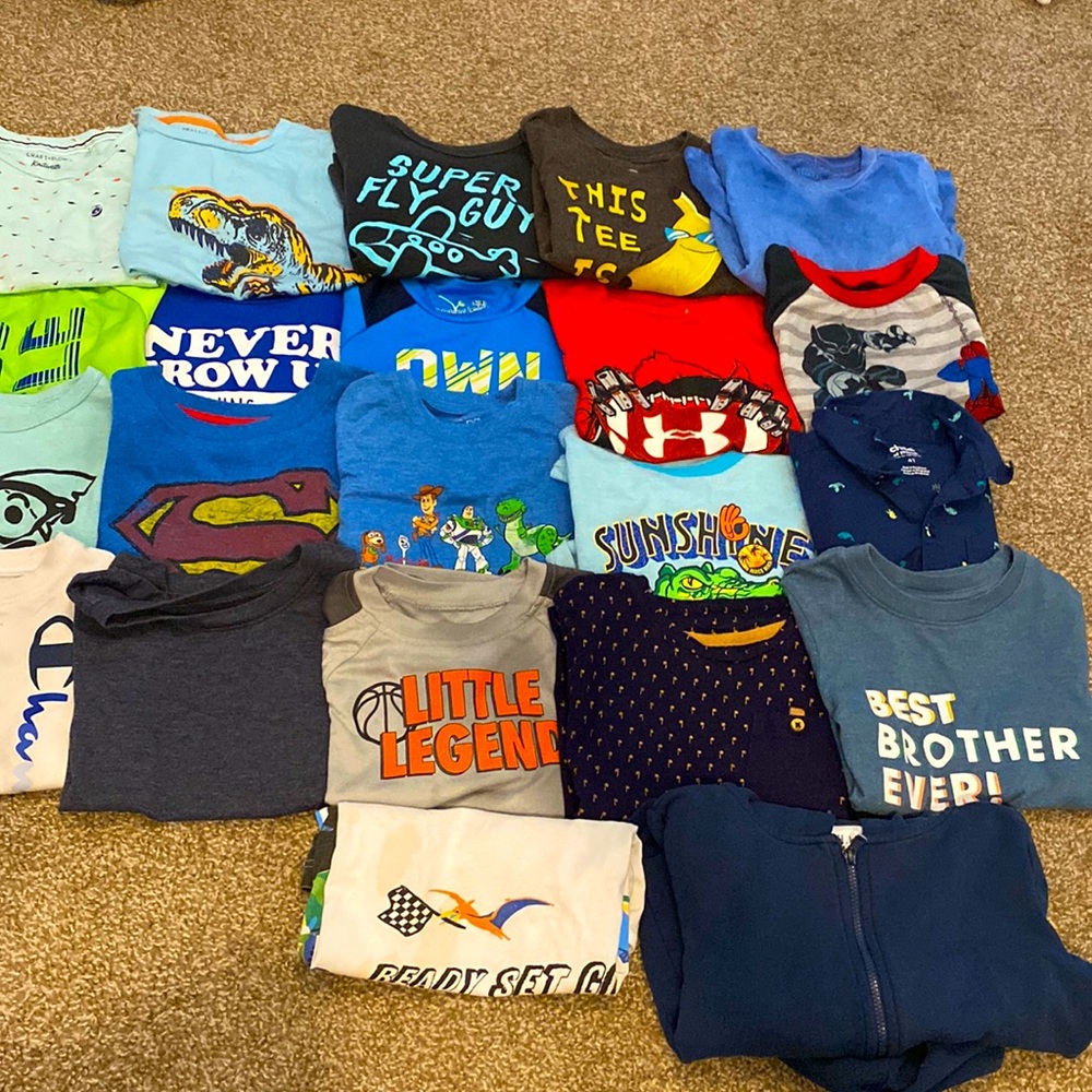 4T shirts & jacket